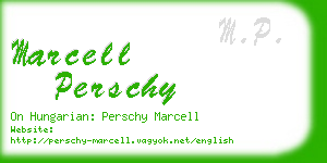 marcell perschy business card